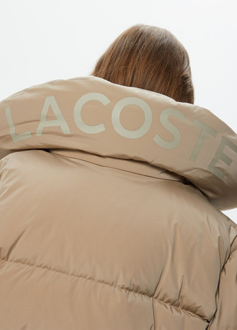 Бежевая демисезонная куртка Lacoste