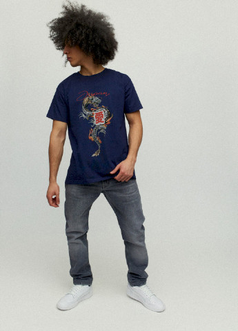 Темно-синя футболка чоловіча YAPPI