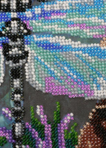 Набор для вышивки бисером на натуральном художественном холсте "Акварели лета-3" Абрис Арт AB-503 Abris Art (255337299)