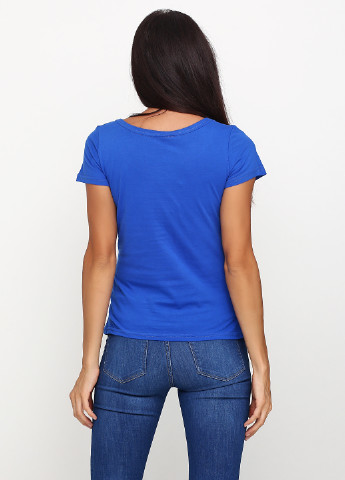 Синя літня футболка з коротким рукавом Трикомир