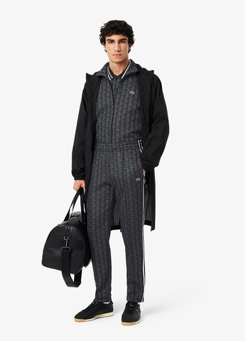 Темно-серые спортивные демисезонные зауженные брюки Lacoste