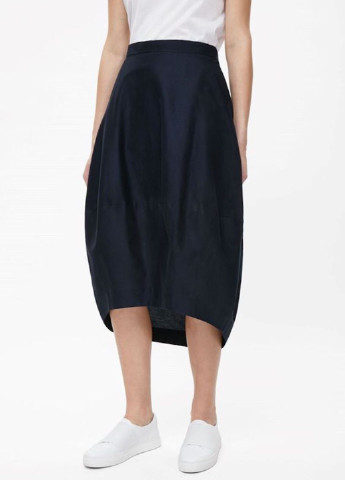 Темно-синяя кэжуал однотонная юбка Cos тюльпан
