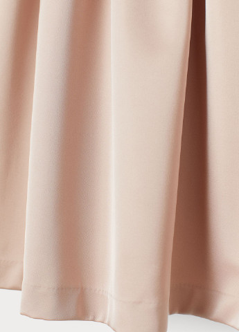 Пудровая кэжуал однотонная юбка H&M клешированная