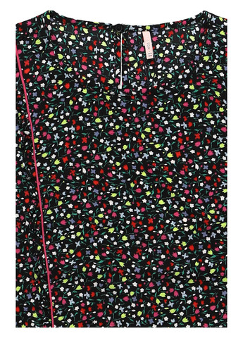 Комбинированная с рисунком блузка Only демисезонная