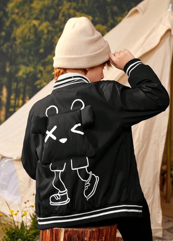 Бомбер SHEIN на кнопках (327704801)