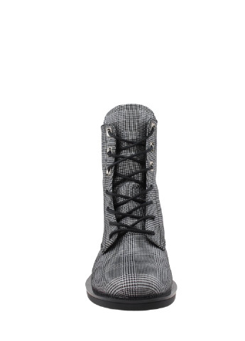 Осенние ботинки a&b r328 серый-черный A & B