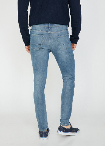 Голубые демисезонные укороченные, скинни джинсы KOTON