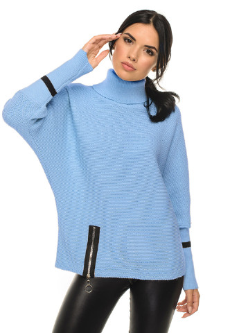 Голубой свитер с рукавами "летучая мышь" SVTR
