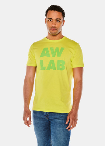 Желтая футболка AW LAB