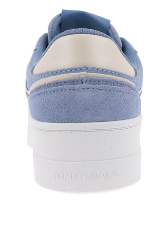 Светло-синие кеды Tommy Jeans THE GREENWİCH SUEDE FLATFORM TRAİNERS