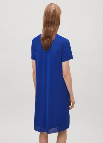 Синее кэжуал платье Cos однотонное