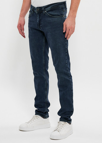 Темно-синие демисезонные слим джинсы Trend Collection