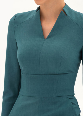 Бірюзова ділова, кежуал сукня футляр BGL однотонна