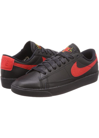 Кроссовки AJ1689-001 Nike Blazer Low Floral чёрные демисезоны (317225742)