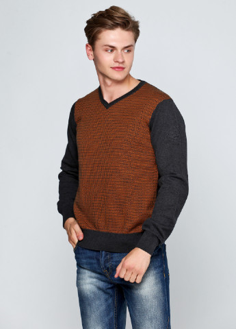 Коричневый демисезонный пуловер пуловер State of Art