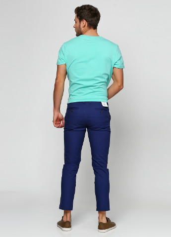 Синие кэжуал демисезонные зауженные брюки Burton Menswear London