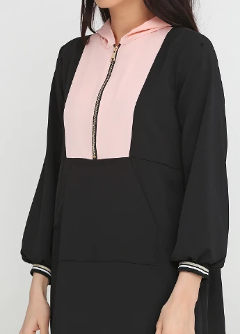 Чорна кежуал сукня New Collection однотонна