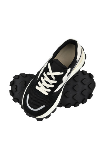 Черно-белые демисезонные кроссовки Berisstini