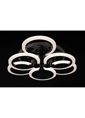 Люстра потолочная LED с пультом A2374/3+3S-RGB-bk Черный 11х47х47 см. Sunnysky (253627587)