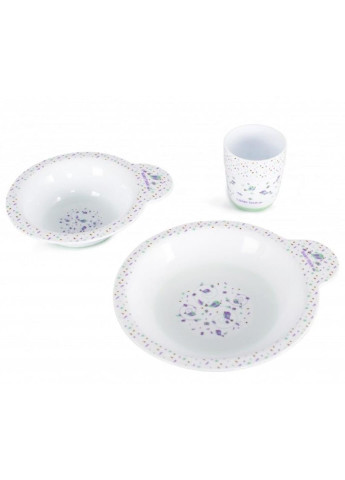 Набор детской посуды тарелка мелкая, тарелка глубокая, чашка Baby Team (252234604)