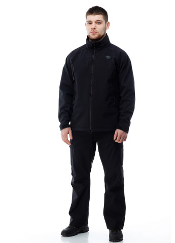 Чорний демісезонний костюм (куртка, штани) брючний Fishing Style