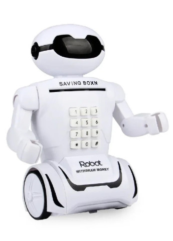 Интерактивная детская копилка сейф с кодовым замком и купюроприемником светильник Робот 25х18х9.5 см (30856-Нов) Francesco Marconi (251328985)