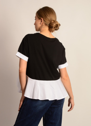 Футболка Сірий з білим жіноча Італія Louise Orop - (233419490)