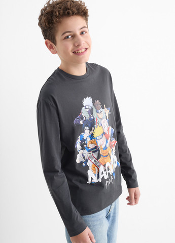 Разноцветный демисезонный кэжуал лонгслив C&A персонажи