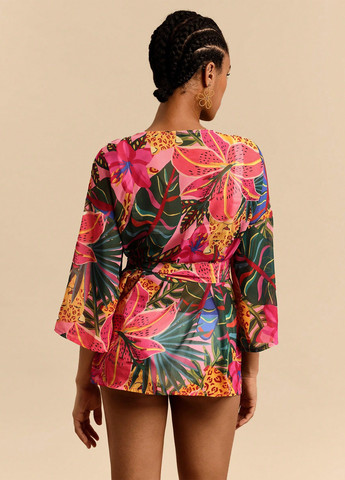 Разноцветный лето кардиган SHEIN