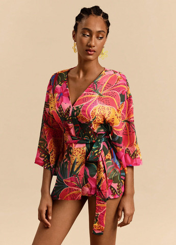 Разноцветный лето кардиган SHEIN