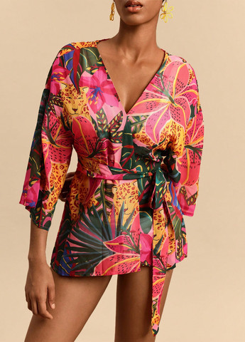 Разноцветный лето кардиган SHEIN