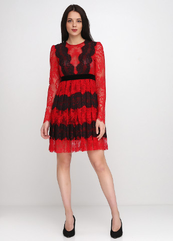 Красное кэжуал платье Aniye By фактурное