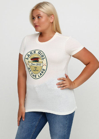 Молочная летняя футболка Lakegirl