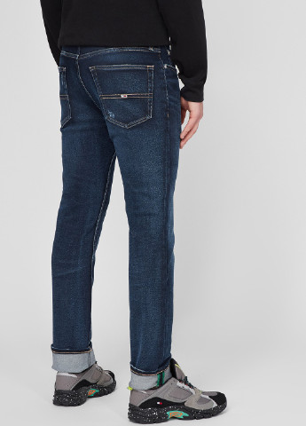 Темно-синие демисезонные зауженные джинсы Tommy Jeans