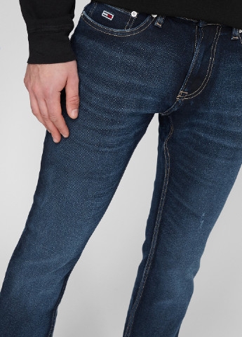 Темно-синие демисезонные зауженные джинсы Tommy Jeans