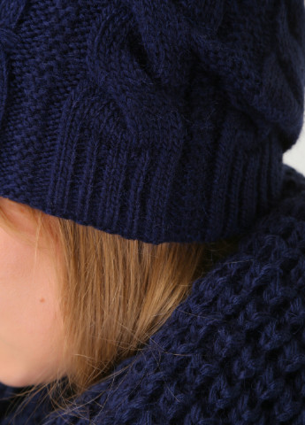 Теплый зимний комплект (шапка, шарф-снуд) на флисовой подкладке DeMari 661022 Merlini (250435023)