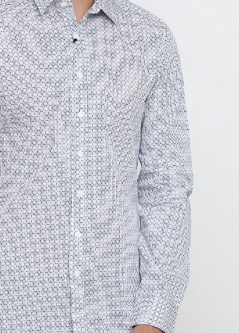 Белая кэжуал рубашка с геометрическим узором Mexx