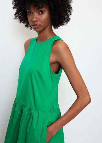 Зеленое кэжуал платье Marc O'Polo однотонное