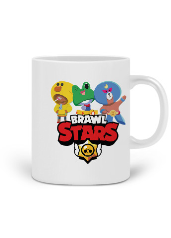 Кружка Бравл Старс (Brawl Stars) 330 мл горнятко керамічне (20259-1027) MobiPrint (219777172)