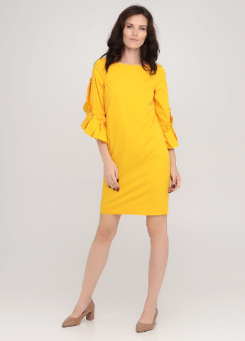 Желтое кэжуал платье Cos однотонное