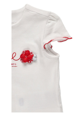 Белая летняя футболка Chicco