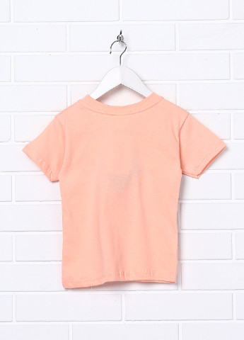 Персикова літня футболка з коротким рукавом Babexi