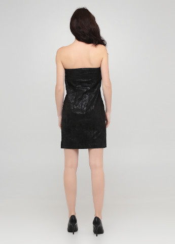 Чорна коктейльна сукня бандо Lee з абстрактним візерунком