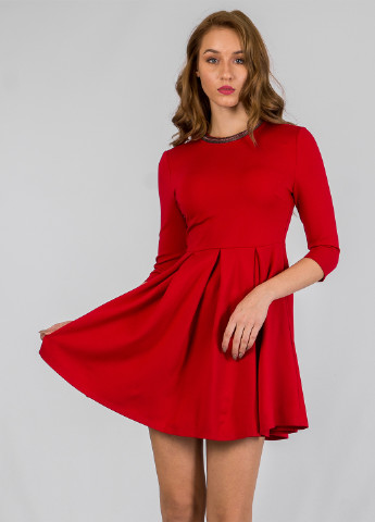 Червона кежуал плаття, сукня бебі долл Only однотонна
