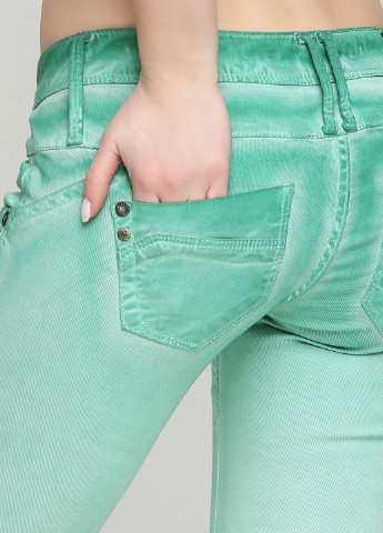 Зеленые демисезонные джинсы Lost in Paradise