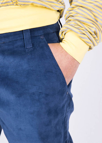 Синие кэжуал демисезонные прямые брюки Time of Style