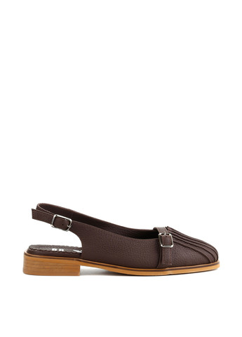 Le'BERDES Туфлі слінгбекі темно-коричневий з натуральна шкіра, україна — літо (360795600)