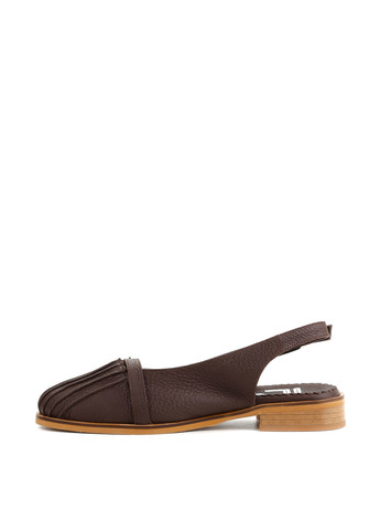 Le'BERDES Туфлі слінгбекі темно-коричневий з натуральна шкіра, україна — літо (360795600)