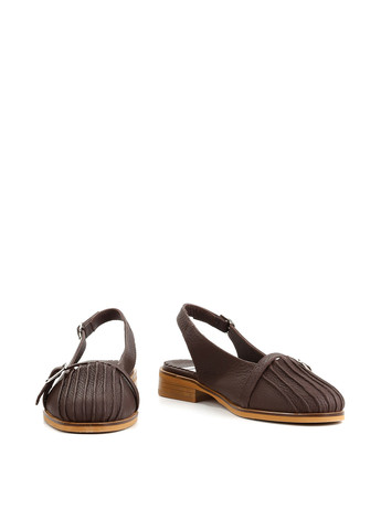 Le'BERDES Туфлі слінгбекі темно-коричневий з натуральна шкіра, україна — літо (360795600)