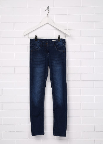 Синие демисезонные со средней талией джинсы Lupilu